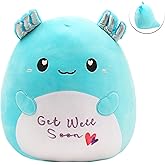 Easfan 13'' Get Well Soon Axolotl Plush Pillow Soft Cute Salamander Plush Get Well Soon Gifts for Kids Patient Feel Better for Women Men