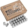 StanceMagic 23pcs Bulge Closed End Lug Nuts - 1/2x20 Threads, Cone Seat, 3/4" 19mm Hex - Compatible with Jeep Wrangler TJ JK Cherokee XJ Wrangler Liberty Rubicon CJ5 CJ7 ZJ WJ - Chrome, 1.4in Length