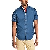 Nautica Mens Short Sleeve Oxford Button Up Shirt