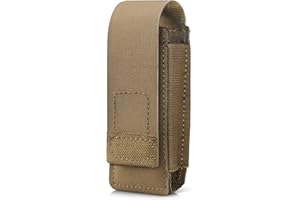 WYNEX OC Pepper Spray Holster Pouch, Small MOLLE Flashlight Holder Tactical Multitool Mag Accessories Pouch for Duty Belt