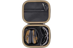 Baval for Walkers Razor Slim/Howard Leight Honeywell/Prohear 066 016 Electronic Ear Protection Muffs and Shooting Glasses