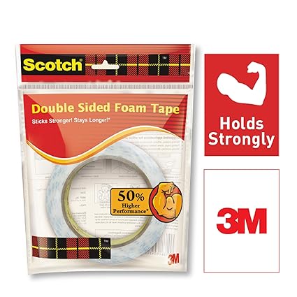 Scotch Double Sided Foam Tape (length 3m , width 24mm)