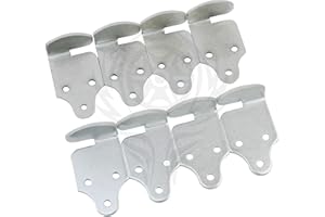 HARVARDS CHROME 8 PC Utility Trailer Rack Wood Panel Sides Stake Bed Gate Latch Corner Connector Stake Body (4 Corners)