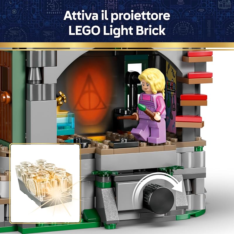 Harry Potter La Casa di Luna Lovegood Giocattolo - Modellino in Miniatura con Mattoncino Luminoso e 5 Minifigure - Decorazione Camera da Letto - Regalo per Bambine e Bambini da 10 Anni - 76467 — foto 3 di 8