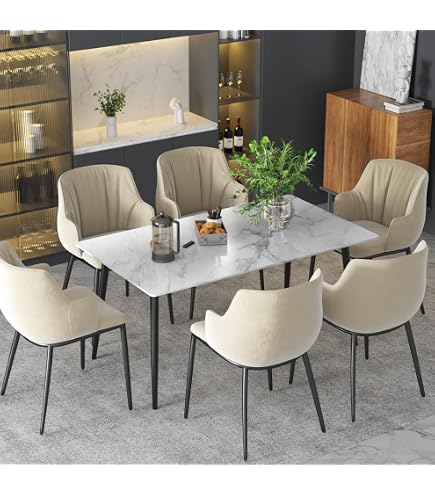 Amazon.com - Sintered Stone Dining Table, 55.1