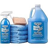 Wet or Waterless Car Wash Wax Kit 144 Ounces. Aircraft Quality for Your Car, RV, Boat, Motorcycle. The Best Wash Wax. Anywher