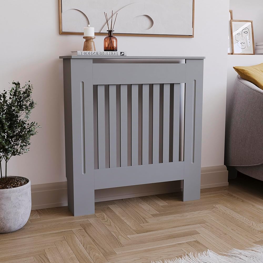 Vida Designs Chelsea Olive Grey Radiator Cover Small H82xW78xD19cm