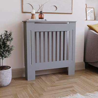 Vida Designs Chelsea Olive Grey Radiator Cover Small H82xW78xD19cm