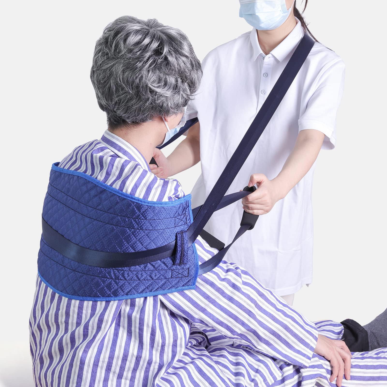 Photo 1 of Transfer Nursing Sling for Patient,Elderly Safety Lifting Aids,Nursing Transfer Sling,Handle Back Lift Mobility Belt for Patient Care?Non-Slip Gait Belt with Padded Handles?31.7 * 125.8cm