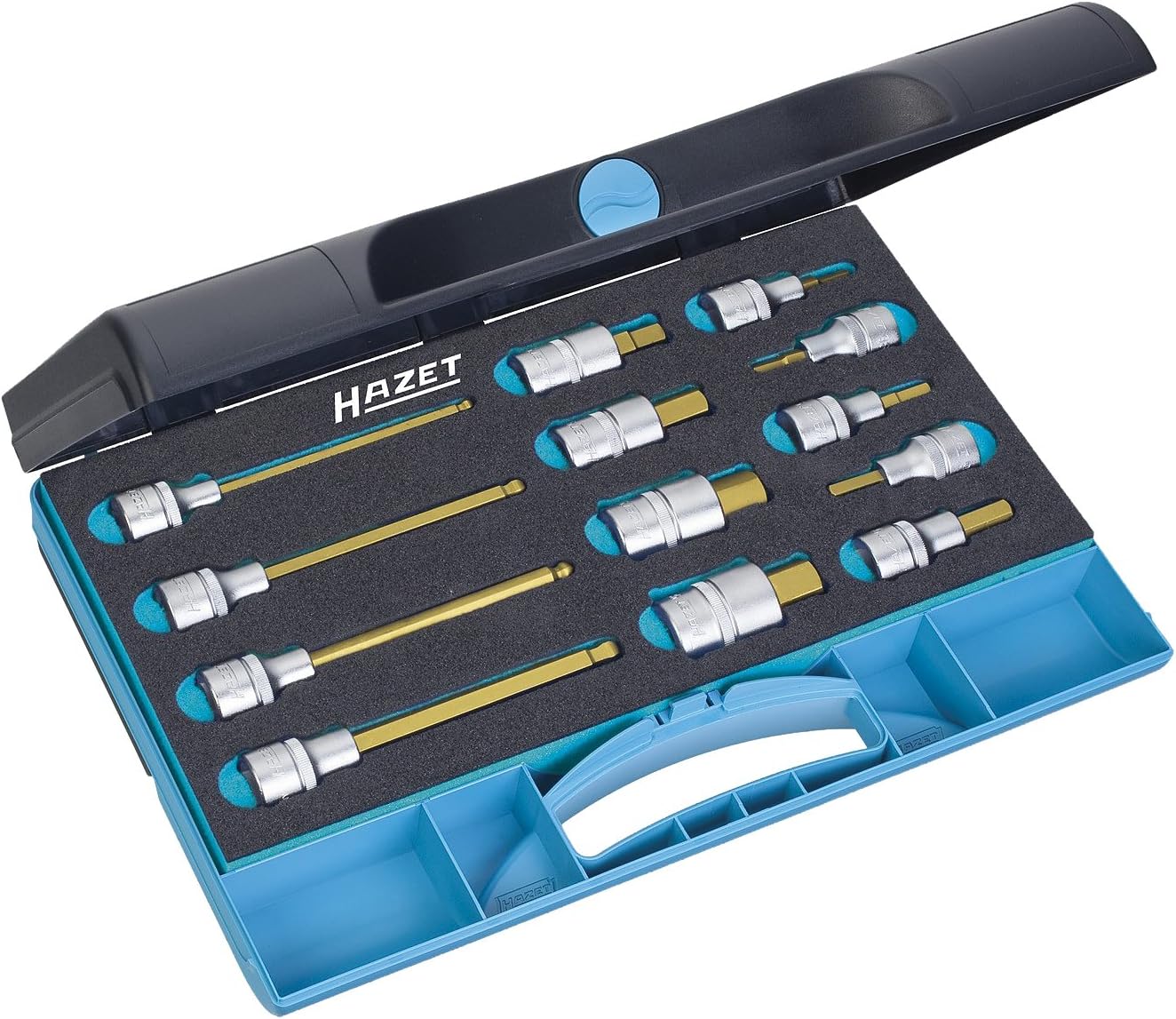 HAZET 986/13 Hexagon Profile Screwdriver Socket Set CVDTin Coated