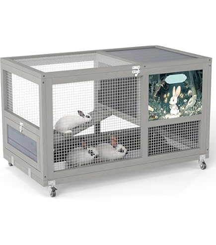 新品 Pet's One Rabbit Cage ラビットケージ Amazon.com : Rabbit Cage Indoor, Bunny Cage, Small Animal