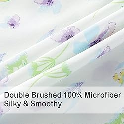 softan Floral Queen Sheet Set Blue Dandelion Flower