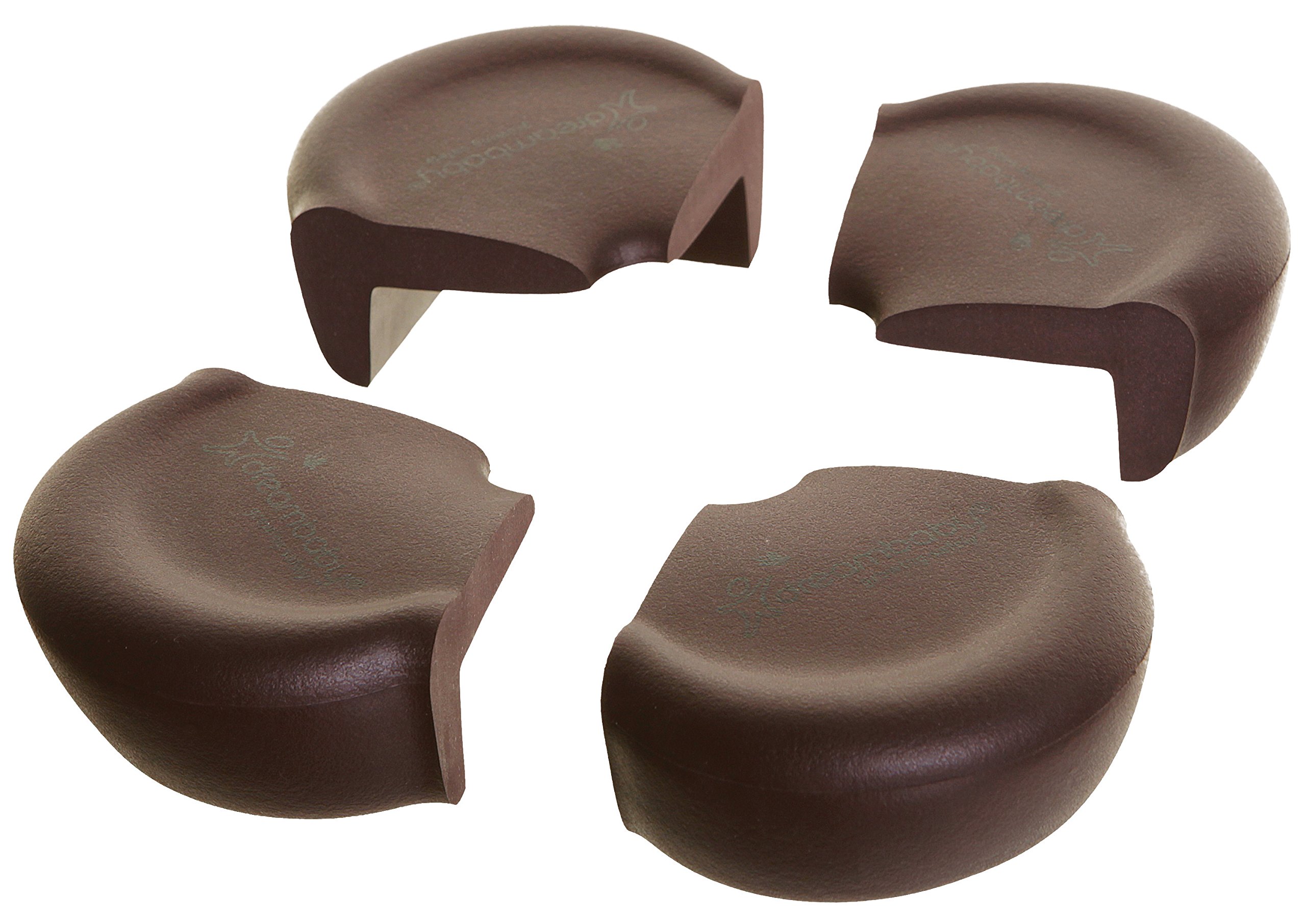 Dreambaby G1349 Large Round Soft Corner Protection Foam Bumper Child Safety Pack of 4 Brown