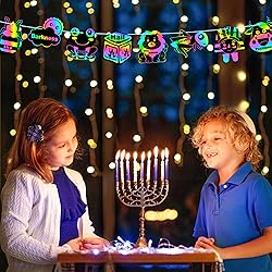 WATINC 60pcs Passover Scratch Paper Art Kit with 10