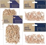 Papermania Wooden Natural Mini Pegs Pack Of 500 for Paper Craft Home Decor view 1