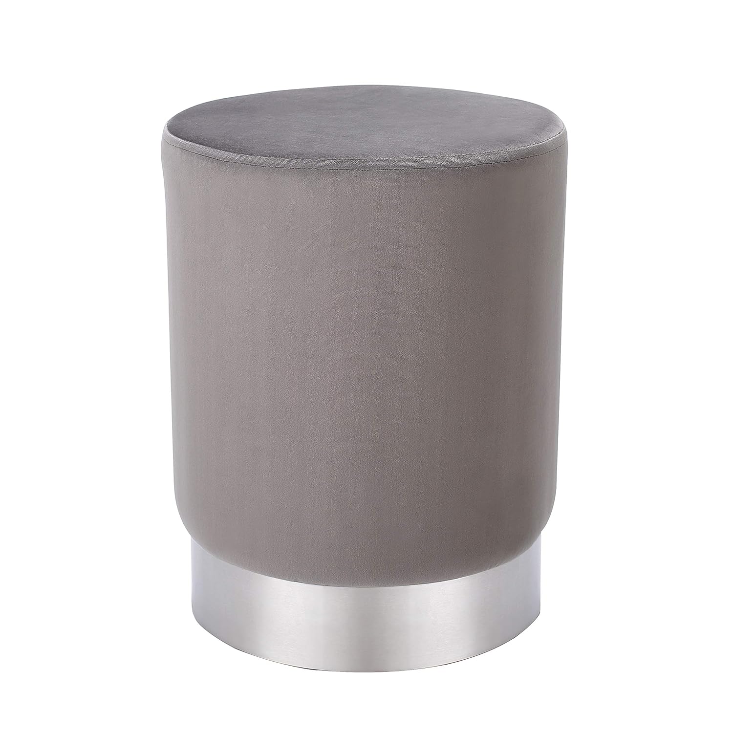 Best tufted round ottoman grey