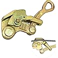 YATOINTO 2200lb Cable Grip Steel Wire Puller 1 Ton, Cable Puller Tool for 2.5-16 mm Wire Rope, Multifunctional Pulling Tightening Tool with Swing Latch (1T)