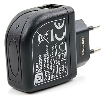 DURAGADGET Ladegerät-Stecker USB zum zügigen Aufladen von 5' Tomtom VIA 53 | Noza Tec GPS 4.3' EU-Updates | Junsun 7' | Hieha