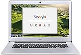 Acer Chromebook CB3-431 14 with 14 inch Full HD, Celeron Quad Core N3160, 4 GB RAM, 32 GB Storage, Chrome OS - Silver