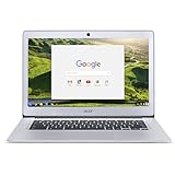 Acer Chromebook 14, Aluminum, 14-inch Full HD, Intel Celeron Quad-Core N3160, 4GB LPDDR3, 32GB, Chrome, CB3-431-C5FM