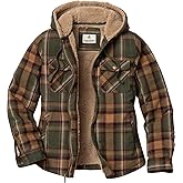 Legendary Whitetails Women's Hooded Shacket Berber Lined Shirt Jacket with Drawstring Hood
