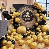 ASIYUHY Black Balloons 102Pcs Matte Arch Garland Kit 4 Sizes 5/10/12/18in view 5