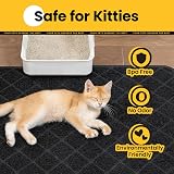 Conlun Cat Litter Mat 89 x 58 cm PVC Grid Mesh Trapping Litter Box Mat view 8