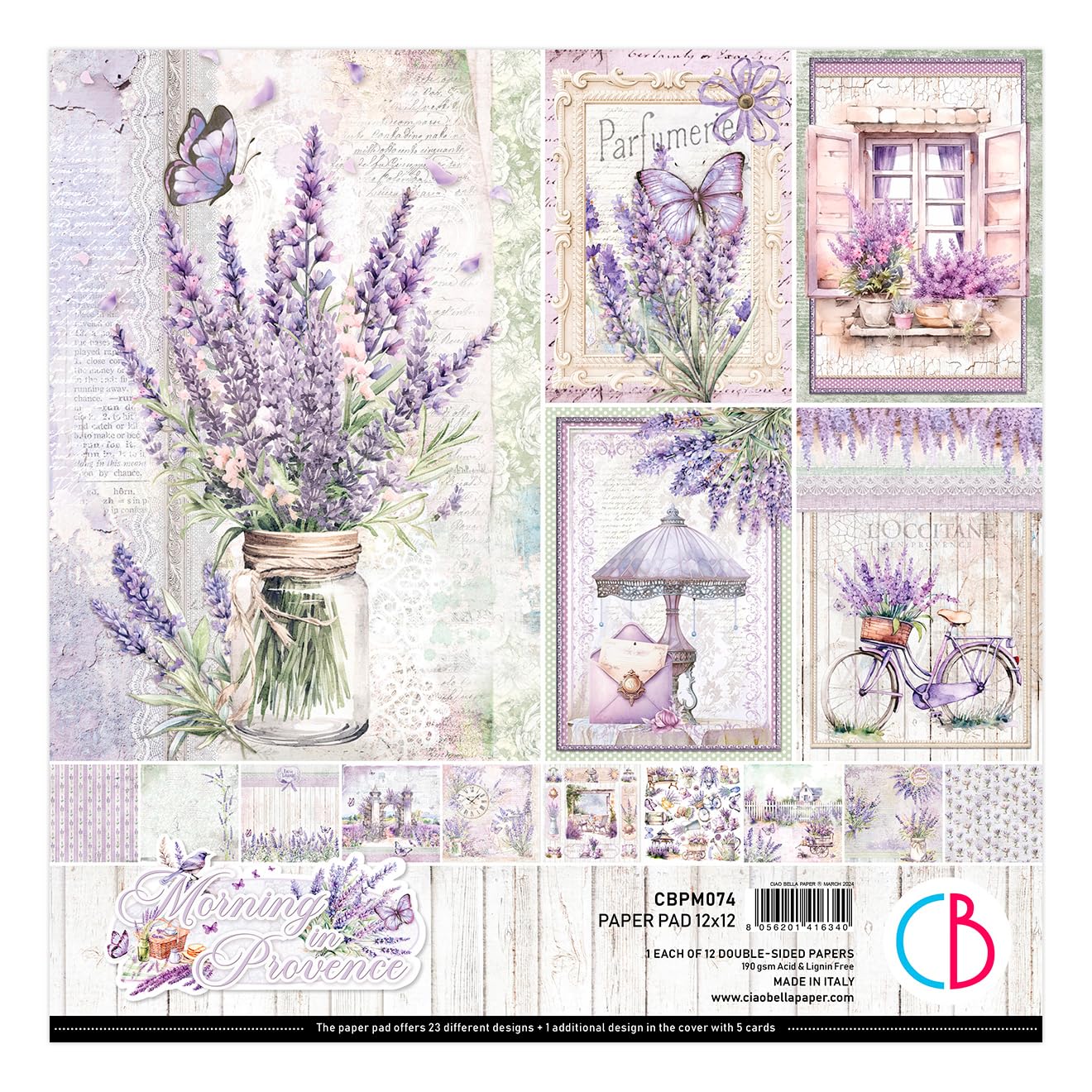 Ciao Bella Morning in Provence 12"x12" Paper Pad