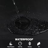 WELTRXE Shower Curtain 180x180cm Mould Proof Mildew Resistant Black view 3