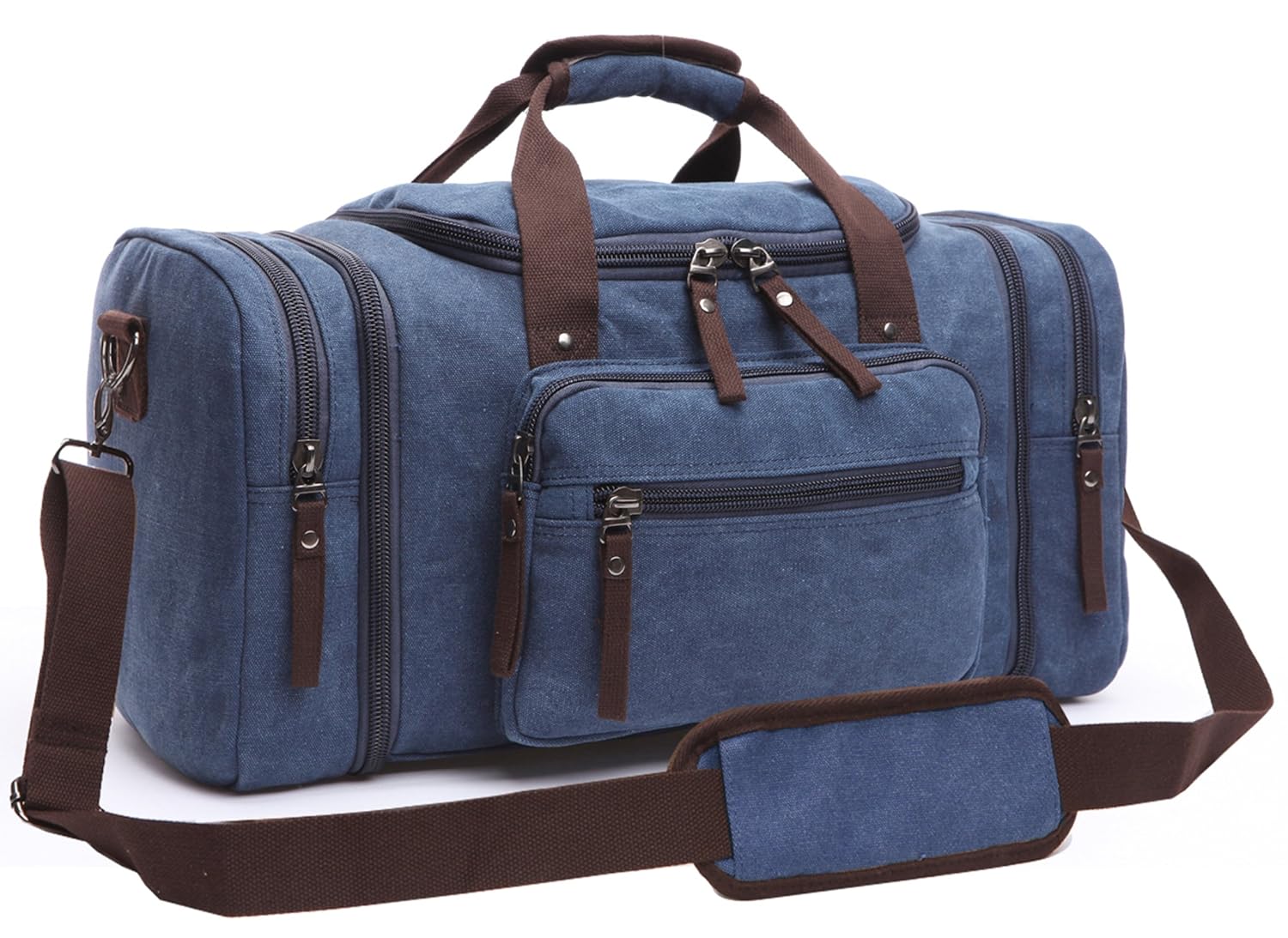 Aidonger Unisex lienzo bolso bolsa de hombro bolsa de viaje Azul oscuro