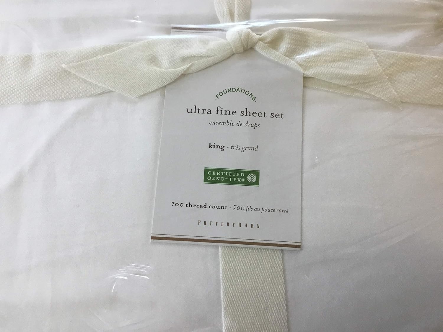 Amazon Com Pottery Barn 700 Thread Count Sheet Set Ultra Fine
