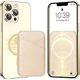 Miroddi for MagSafe Wallet, Strongest Magnetic Card Holder for iPhone 17/16/15/14/13/12 Series, Ultra-Thin Leather Magnetic Phone Wallet with 2 Card Slots, RFID Blocking, No More Falling, Gold