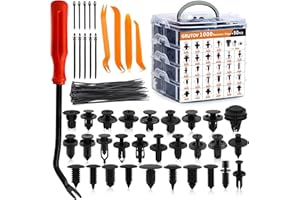 Car Bumper Clips Shield Retainer Clips Plastic Rivets 1050PCS Automotive Push Pins Assortment Xmas Tree Fasteners Kit Most Co