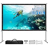 Projector Screen and Stand,JWSIT 120 inch Outdoor