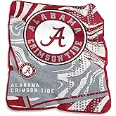 Logo Brands NCAA Raschel Throw Blanket – 50 x 60 Soft Fleece Blanket, Officially Licensed Collegiate Design, Cozy Throw for Tailgating, Game Day, & Home Décor