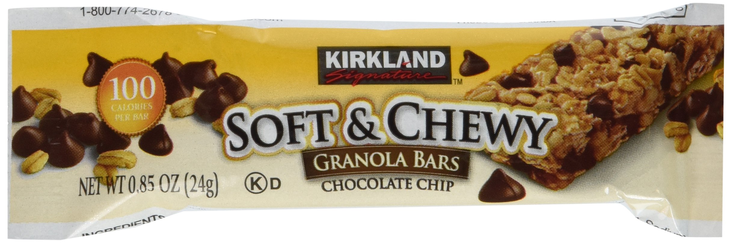 Kirkland Signature Soft and Chewy Granola Bars, Chocolate Chip, 51