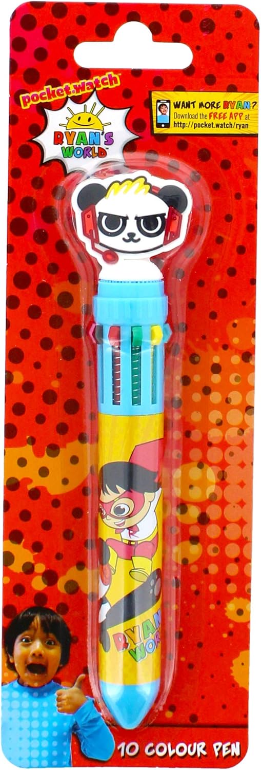 Ryan's World Multi Colour Pen Ryans World Toys Review Boys Gifts Gifts for Girls Back to