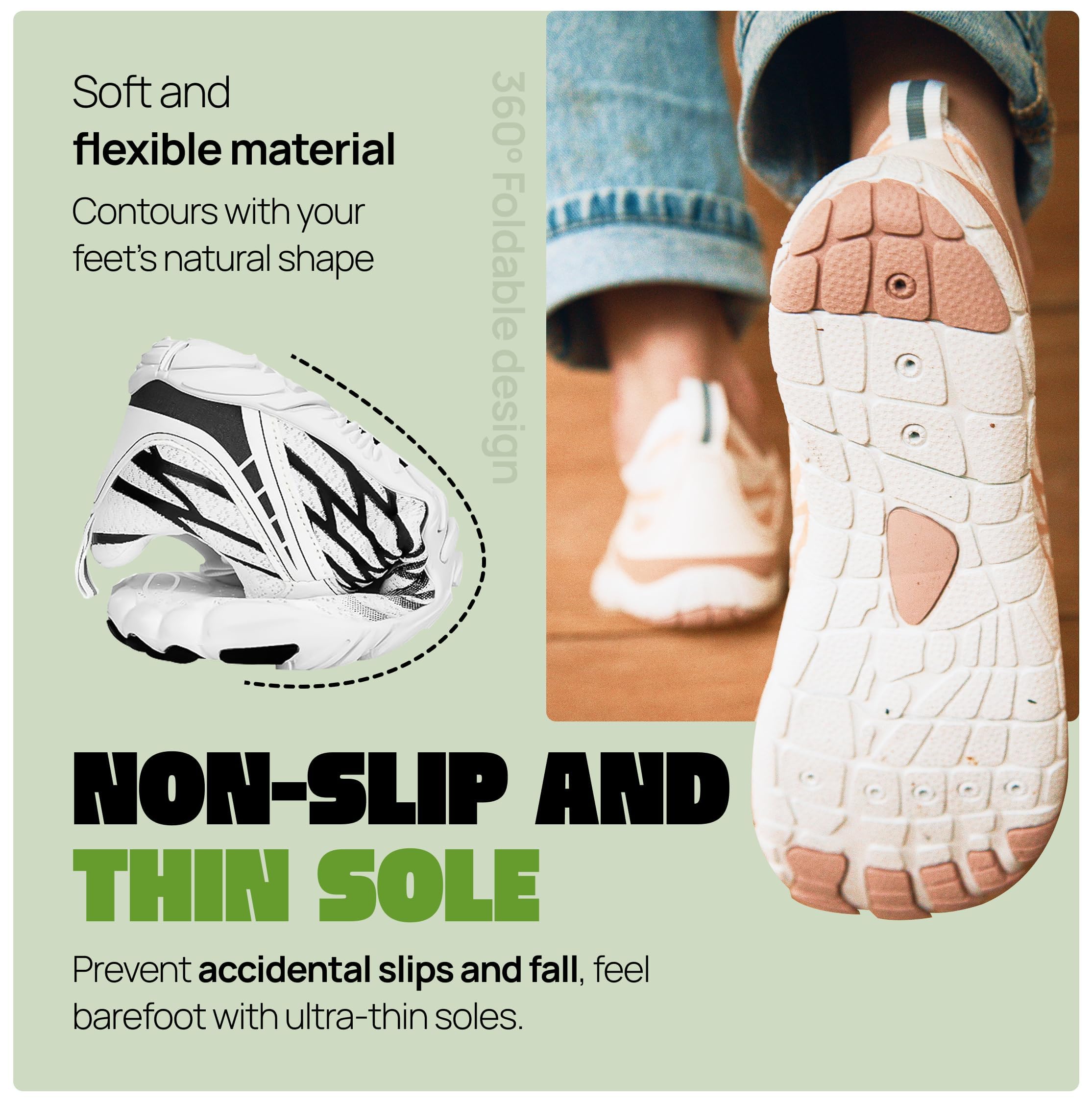 Hike Footwear HF Signature Healthy & Non-Slip Breathable Barefoot Shoes, Flexible Lightweight Daily Wear Walking Shoes Unisex