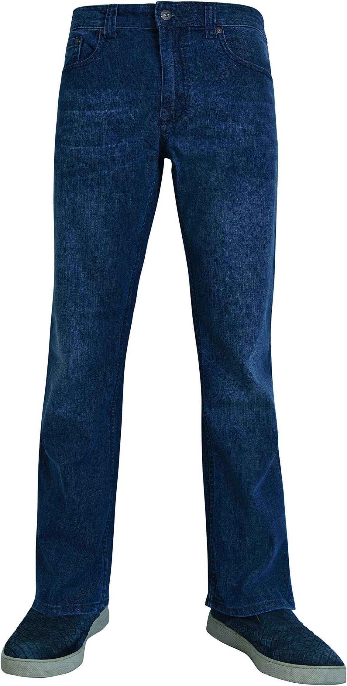 Flypaper Men’s Fashion Bootcut Blue Jeans Regular Fit Mens Work Pants