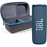JBL Flip 6 (Blue) + Bundle with divvi! Protective Hardshell Case