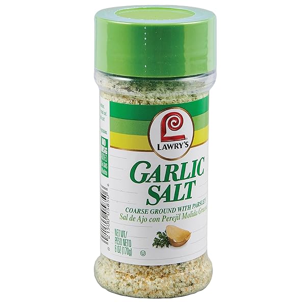 LAWRY’S COARSE GROUND WITH PARSLEY GARLIC SALT, 6 OZ