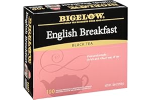 BIGELOW TEA Bigelow English Breakfast Black Tea, Caffeinated Tea, 100 Count Box (Pack of 1)