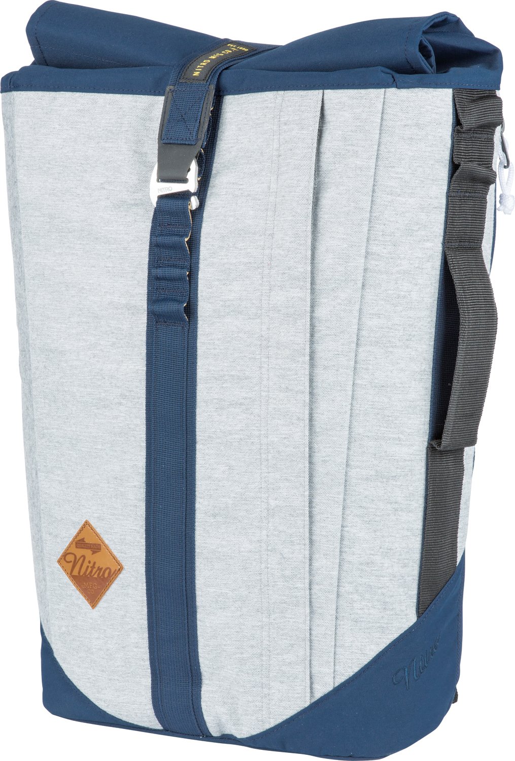 Scrambler, Businessrucksack mit Roll-Top und gepolstertem 15“ Wide Laptopfach, Urban Mobility Rucksack, Kurierrucksack, Alltagsrucksack, Morning Mist, 28L +