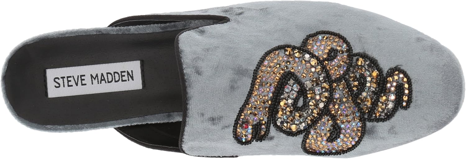 steve madden blue velvet loafers