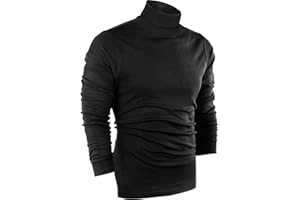 Utopia Wear Turtleneck Men Slim Fit UPF 50+ Lightweight Pullover Sweater Long Sleeves Top