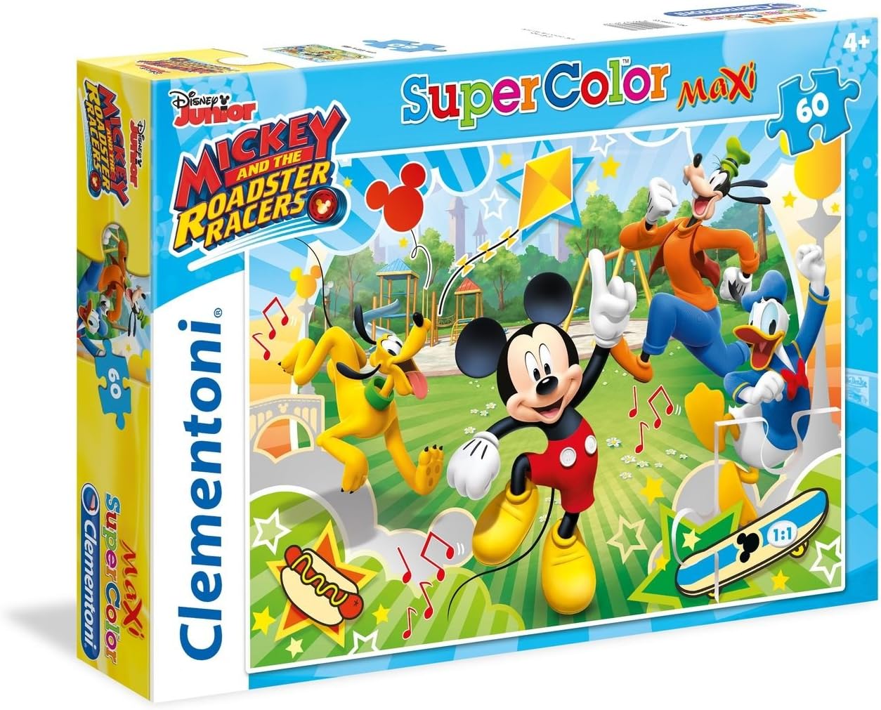 Clementoni – 26433 – Supercolor Puzzle – Mickey and the Roadster Racers ...
