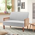 Changjie Furniture Small Loveseat Sofa, Upholstered Small
