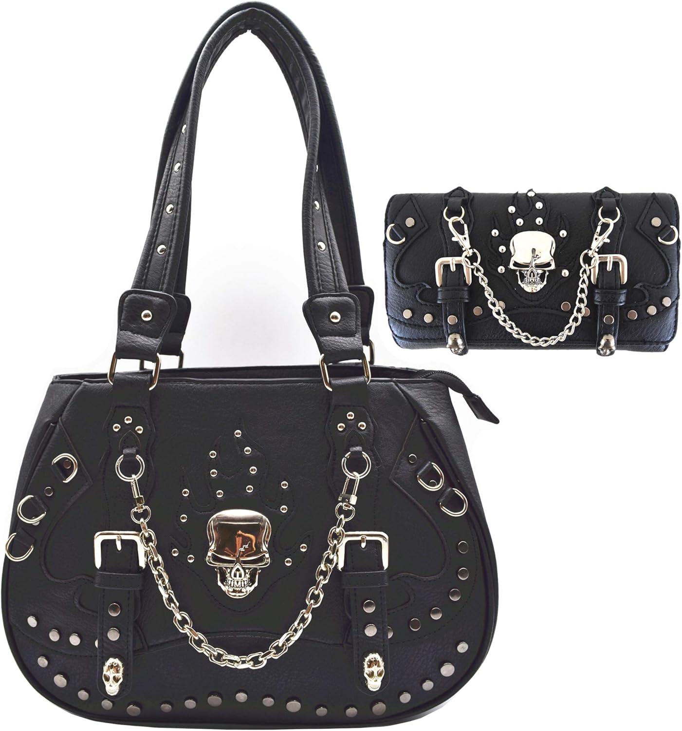 studded chain bag