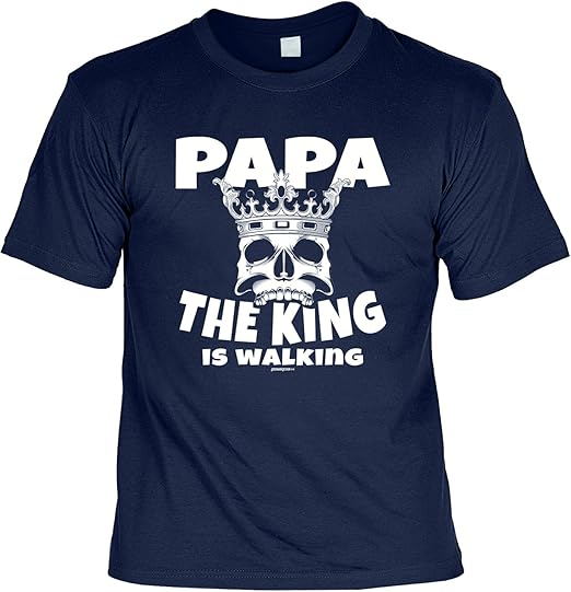 Vatertags T-Shirt - Papa - The King is Walking - cooles ...