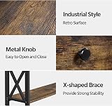Yaheetech Industrial Console Table with Drawer 3-Tier Rustic Brown 100x29.5x81cm view 6